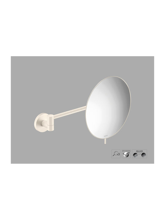 Sanco Magnifying Brown Bathroom Mirror