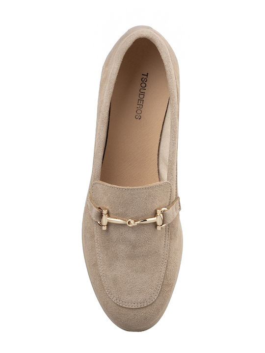 Γυναικεία Loafers σε Μπεζ Χρώμα