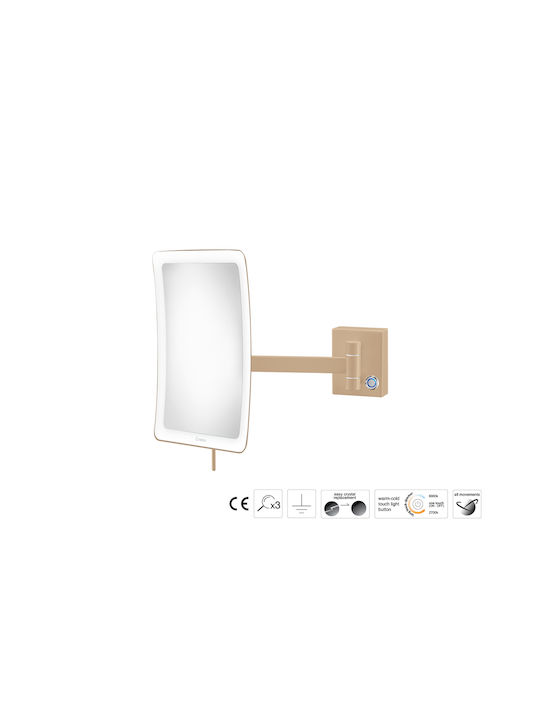 Sanco MRLED-305-A03 Magnifying Bathroom Mirror Led Silver
