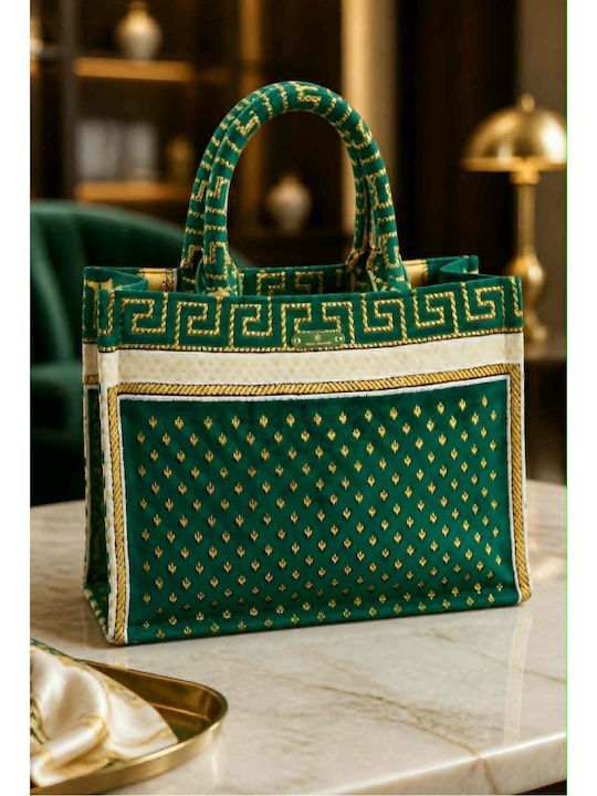 Stoff Damen Handtasche Grüne