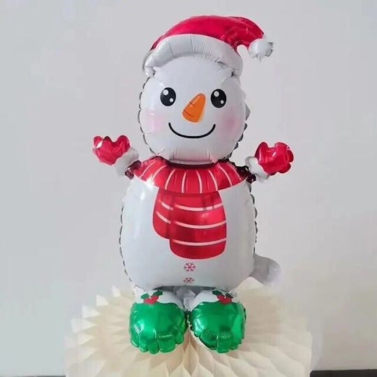 Balon Crăciun Folie Jumbo Alb 60.5 cm
