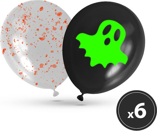 Set 6 Baloane Numere Latex Portocalii 30 cm