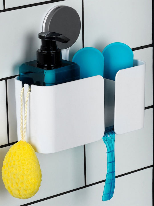Badezimmerregal An Der Wand Montierte Kunststoff Dusche Regal 21x9x19cm Weiße