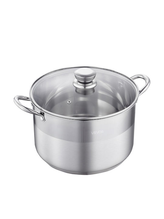 Vevor Βαθιά Ανοξείδωτη Κατσαρόλα Ατμού 11.4lt / 11.02cm
