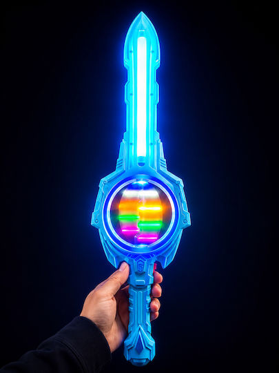 LED Sword KPOP Demon Hunters Rumi Children's Sword Blue with Light & Sound