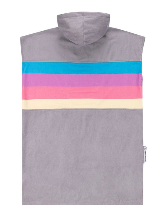 We Ride Local Beach Poncho Gray
