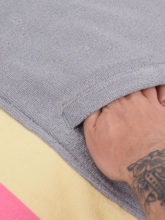 We Ride Local Beach Poncho Gray