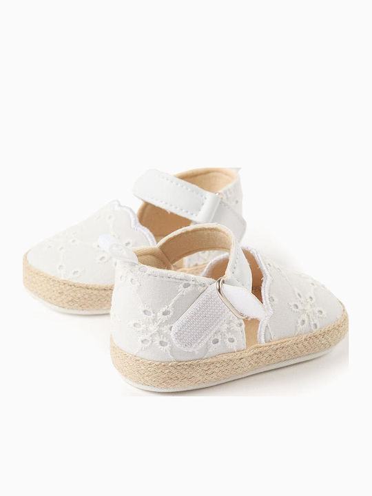 Zippy Weiche Sohlenschuhe für Babys Espadrilles Weiß