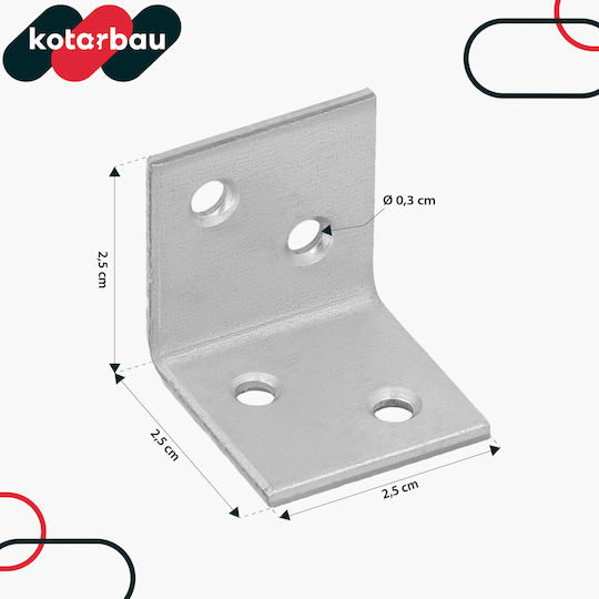 Kotarbau Adaptor Pentru Pergolă Din Oțel 2.5x2.5cm