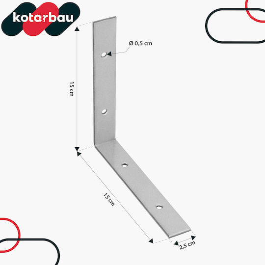 Kotarbau Connector for Galvanized Pergola 15x15cm 25 Pieces