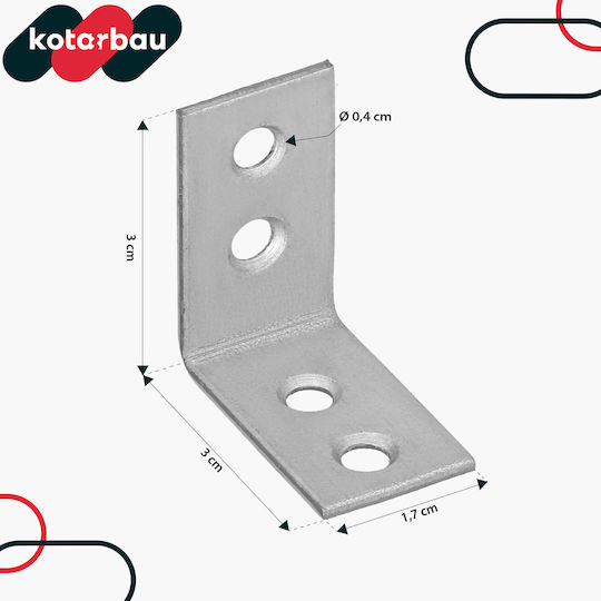 Kotarbau Connector for Galvanized Pergola 3x3cm