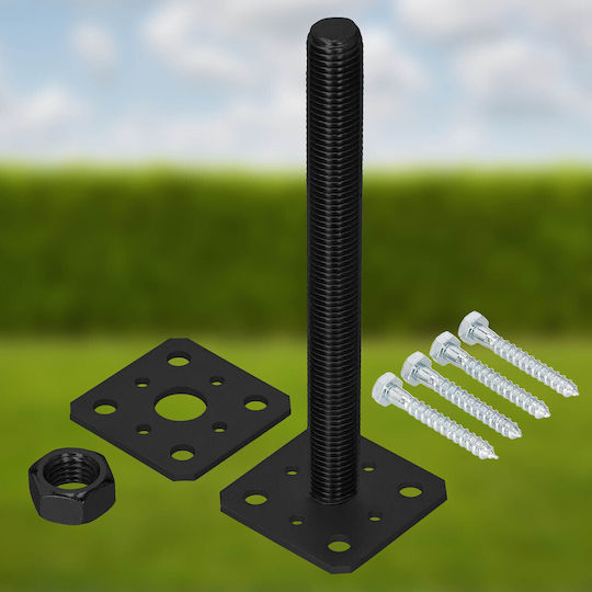 Kotarbau Base for Pergola Made of Steel 24x8cm 2 Pieces