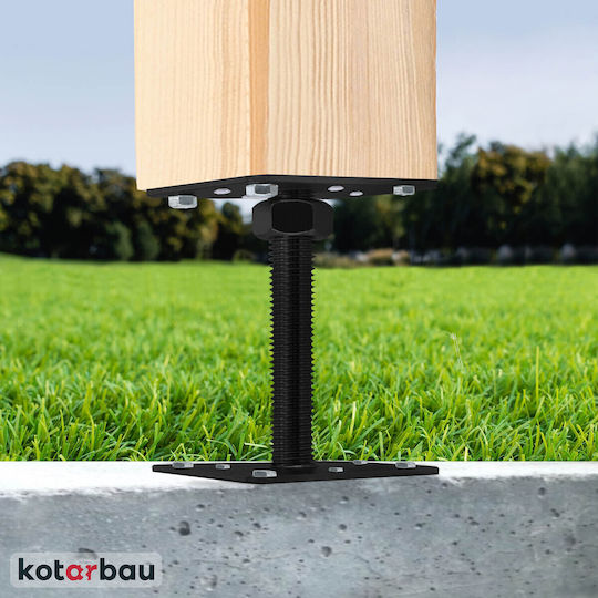 Kotarbau Base for Pergola Made of Steel 24x8cm 2 Pieces