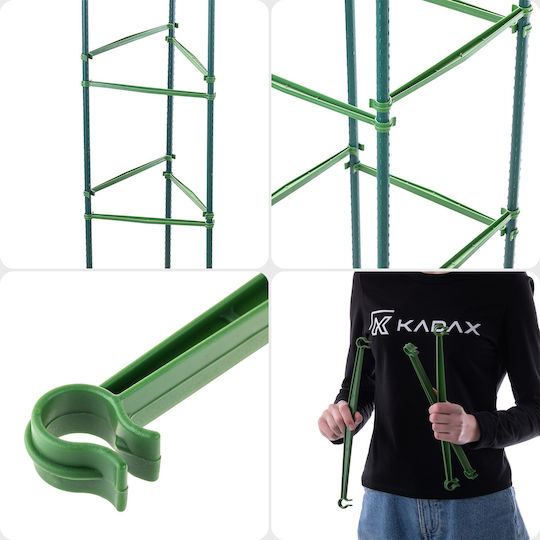 Kadax Pole Connectors 16 Mm Green 10 Pcs