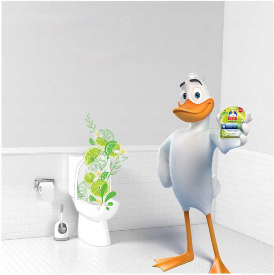 Duck Fresh Discs Bloc De Toaletă Cu Miros De Prospețime Lime 2x36ml