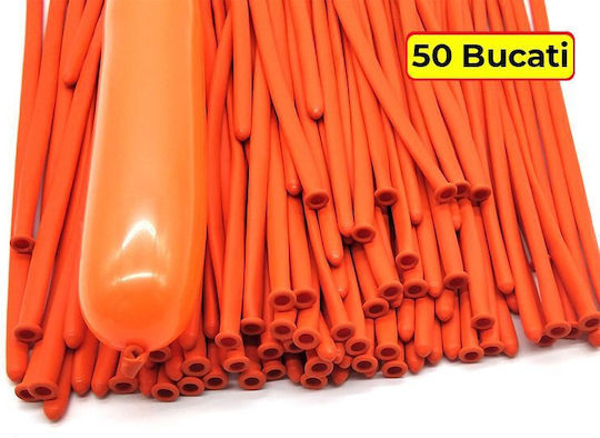 Compoziție Cu 50 Baloane Portocalii 30cm