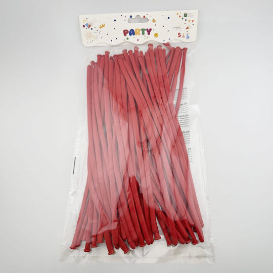 Compoziție Cu 50 Baloane Flori Roșii 30 Cm