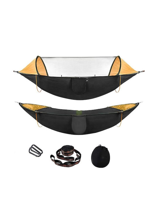 Kepeak Αιώρα Αλεξίπτωτο King Size Υφασμάτινη Κίτρινη 290x140εκ.