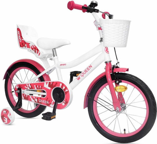 Enero Bicicletă Copii BMX 16" Alb