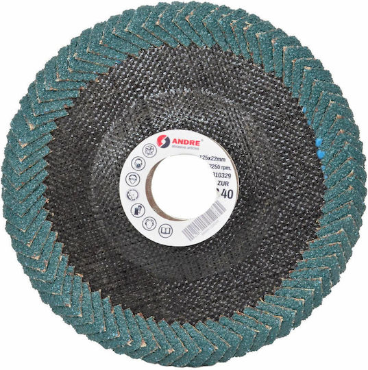 Andre Disc De Șlefuire Pentru Chit 125mm P40 Zirconiu Plat