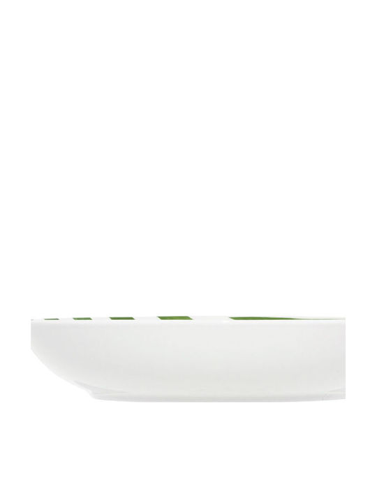 Estia Ligne Servierplatte Suppe aus Porzellan Grünes mit Durchmesser 20cm