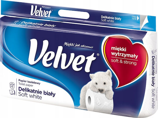 Raw-Pol Toilet Paper 8 Rolls 3 Ply 5906142910694
