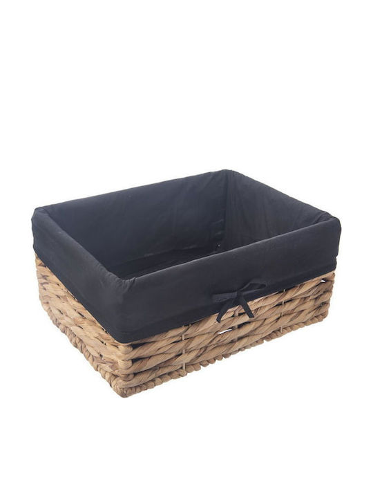 Orion Fabric Black Storage Basket 36.5x25x15.5cm