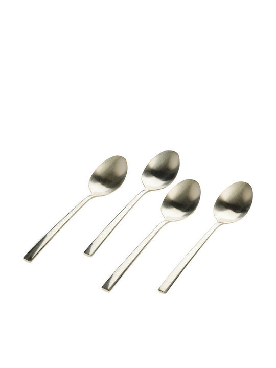 Excellent Houseware Set Of Brown Stainless Steel Coffee Tea Spoons 15cm 4 Pieces