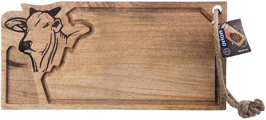Orion Επιφάνεια Κοπής Ξύλινη Μπεζ 45x22cm