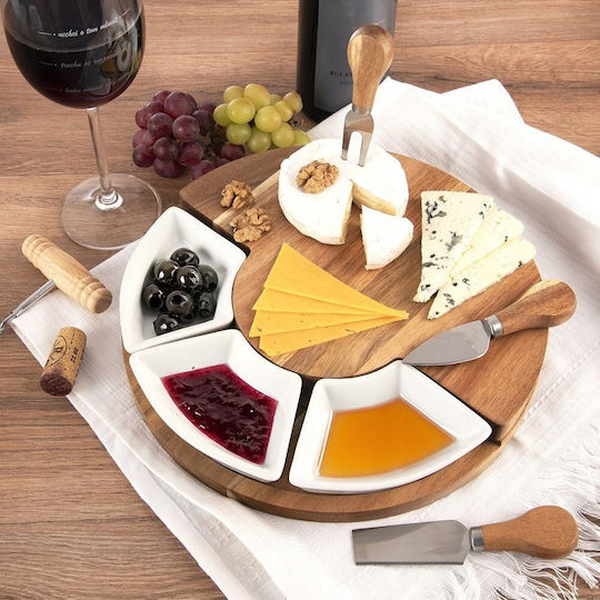 Orion Set Wooden Beige Chopping Board 51.5x28cm 7 Pieces