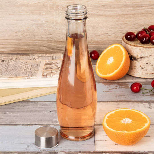 Orion Sticlă De Apă Din Sticlă Cu Capac Șurub Transparent 480ml