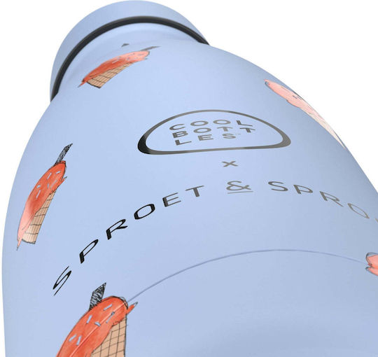 Cool Bottles Παιδικό Παγούρι Ανοξείδωτο Μπλε 350ml