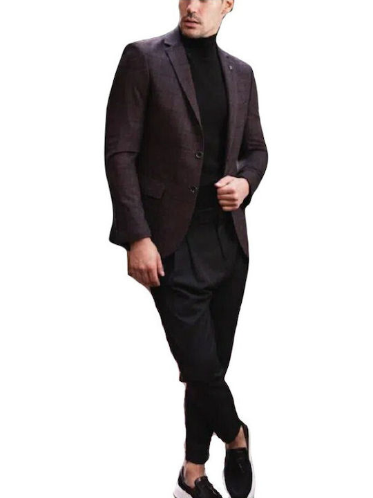 Vittorio Men's Suit Jacket Burgundy