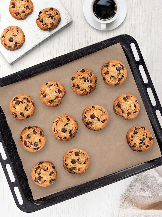 Orion Oven Baking Pan Made of Stainless Steel with Enamel Coating 44.5x44.5cm