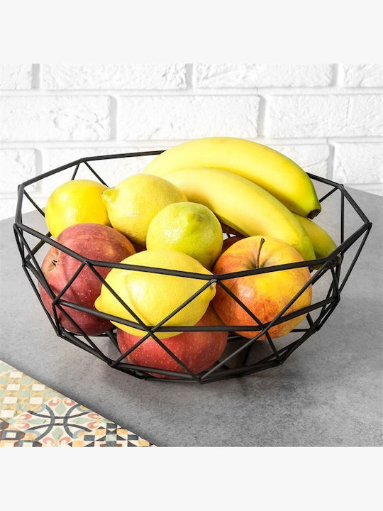 Vilde Bol De Fructe Metalic Negru
