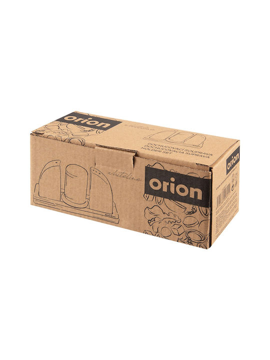 Orion Σετ Αλατοπίπερο από Πορσελάνη με Βάση 4τμχ