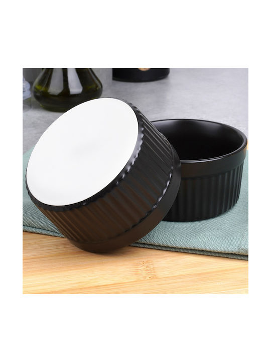 Vilde Round Heat-Resistant Cookware for Souffle Made of Porcelain 10x5cm 2 Pieces Vilde Round Heat-Resistant Cookware for Souffle Made of Porcelain 10x5cm 2 Pieces