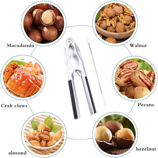 Metallic Nutcracker Walnut & Chestnut Opener