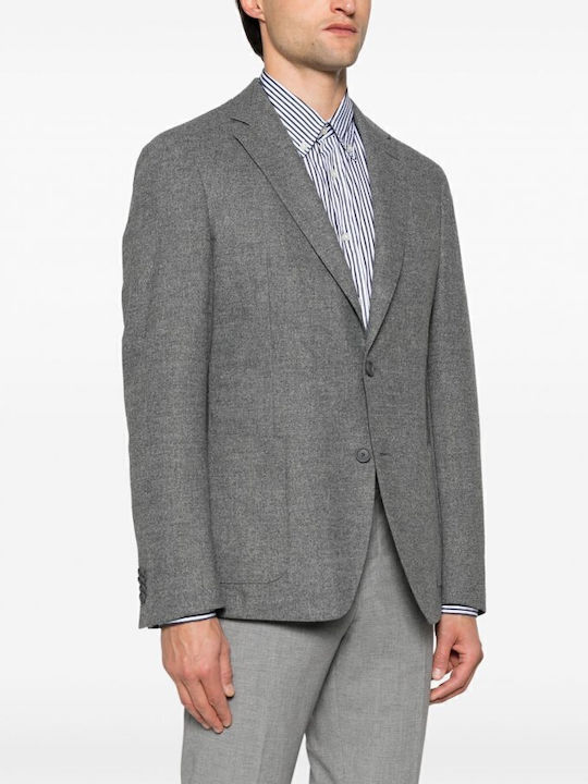 Men's Winter Suit Jacket Slim Fit Gray