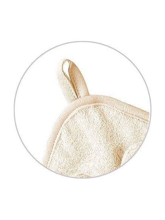 Babyono Baby Bathrobe Hooded Beige 100x100cm