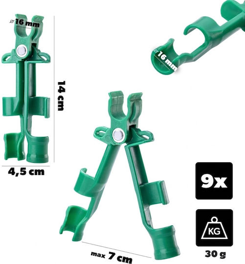 Kadax Verstellbarer Tropfbewässerungsarmatur Gartenpfähle 16 Mm 9 Stück
