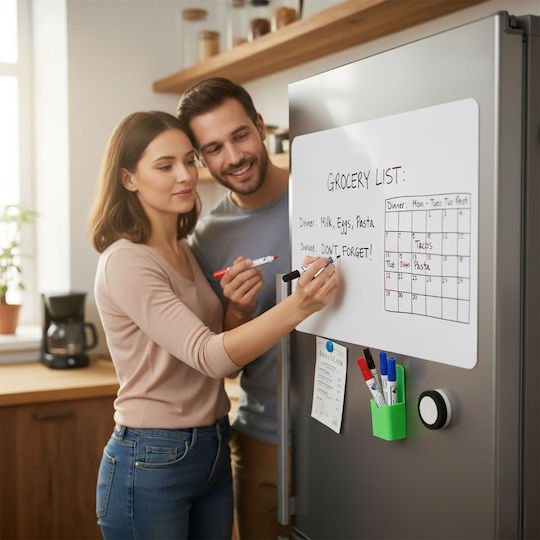 Relaxdays Relaxdays Magnetischer Trockenabwischbarer Tisch Hängend