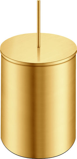 Sanco 90606-M102 Metallic Bathroom Bin 5lt Beige