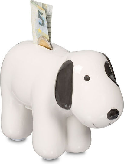 Cutie de Bani Ceramică Copii Adulți Design Câine Alb Negru 12x21x9 Cm Cutie de Bani Ceramică Copii Adulți Design Câine Alb Negru 12x21x9 Cm