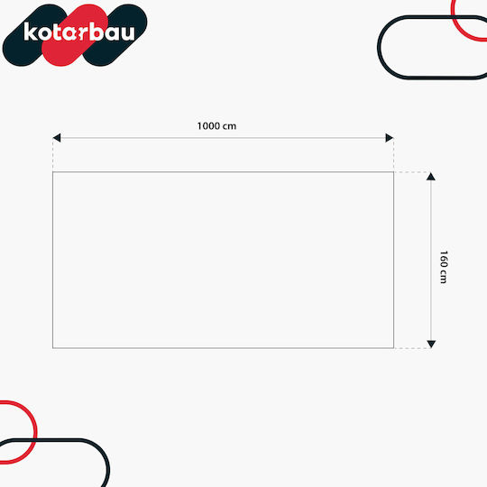 Kotarbau Платно За Земно Покритие 70гр/м² 1.6x2м Черно