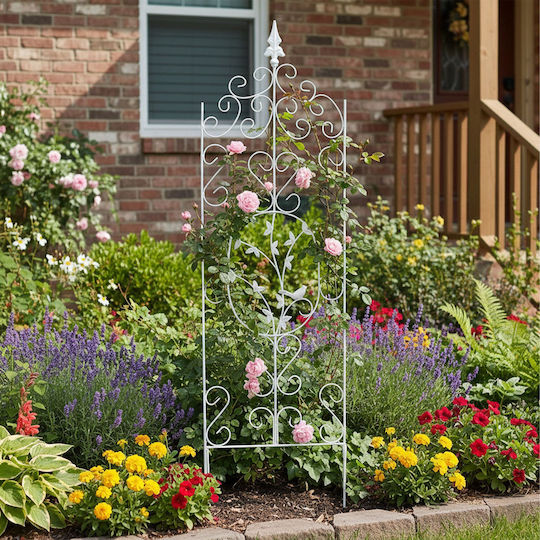 Garden Trellis in White Colour 35x116cm