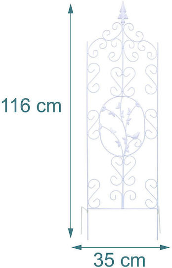 Garden Trellis in White Colour 35x116cm
