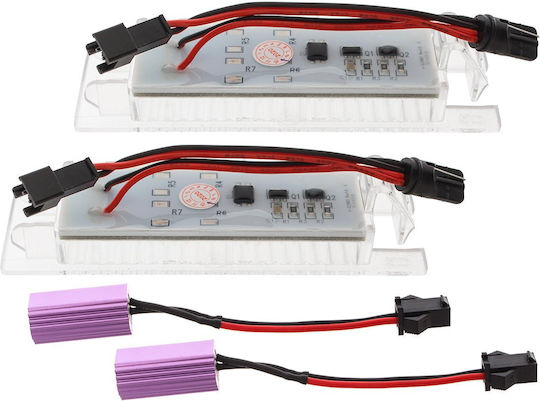 Fiat Linea Multipla Lumini LED Pentru Plăcuțele De Înmatriculare Set 2 Bucăți