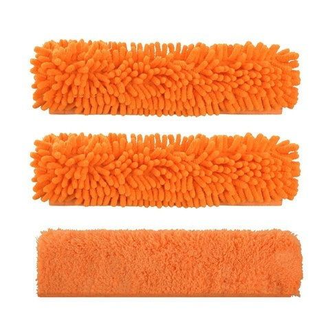Aparat De Curățat Geamuri Telescopic 3 În 1 Zola 1.8 M Racletă 180° 3 Lavete Microfibră 25 Cm Portocaliu
