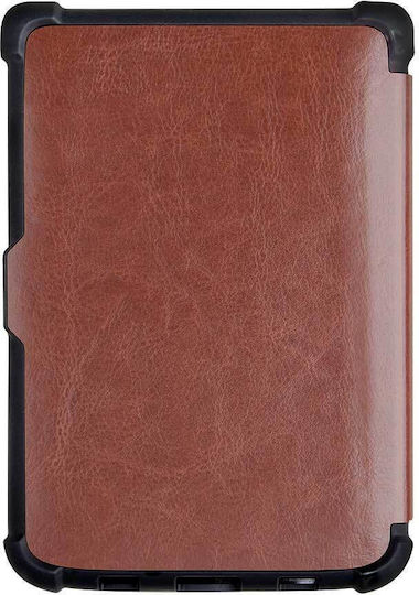 Pocketbook Флип Капак Издръжлив Кафяв (Pocketbook 606, 616, 617, 618, 627, 628, 632, 633)